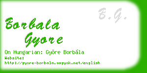 borbala gyore business card